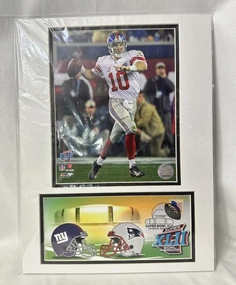 Nuevo Doble Mate NY Giants MANNING Super Bowl XLII Foto y Cubierta de Evento 12 x 16 Foto 1 de 4
