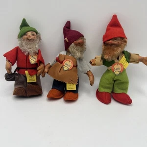 50er Jahre Steiff 7" Wichtel Konvolut Pucki, Gucki und Lucki - Bild 1 von 17