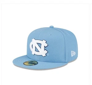Gorra New Era para hombre azul claro Carolina del Norte tacones alquitranados 59FIFTY gorra ajustada 7 1/8 - Imagen 1 de 6