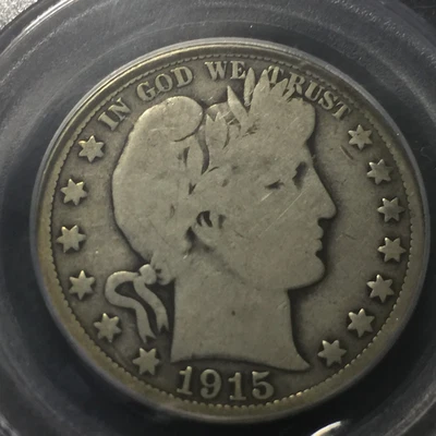 PCGS G-6 1915-p   Barber Half Dollar LY and part of I,T - Image 1 of 4