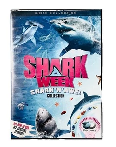 Shark Week 6 Disc DVD Collection Shark N Awe DVD Discovery Channel 2015 RARE - Picture 1 of 3