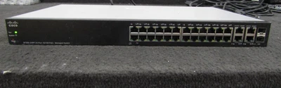 Cisco SF300-24PP 24-Port 10/100 PoE+ Managed Switch - Image 1 of 4