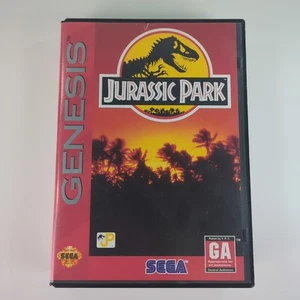 Jurassic Park (Sega Genesis, 1992) Complete With Manual Tested - Picture 1 of 8