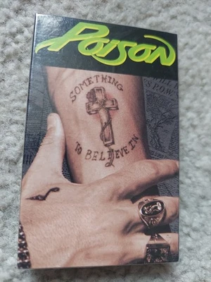 Poison - Something To Believe In-Ball & Chain-1990, Sealed Cassette Tape Single - Image 1 of 2