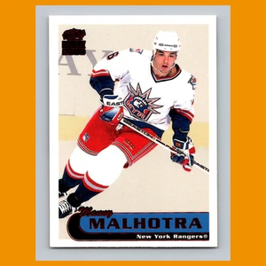 Manny Malhotra #154 1999-100 Pacific Paramount Red New York Rangers Hockey Card - Picture 1 of 3