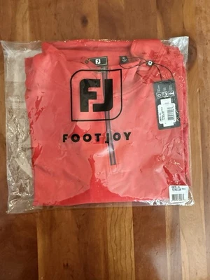 Pullover FootJoy para hombre 1/4 cremallera aproximación capa media con logotipo rojo XL NUEVO CON ETIQUETAS CG-239 Foto 1 de 3