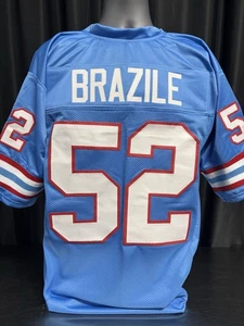Jersey azul Robert Brazile XL personalizado sin firmar - Imagen 1 de 2