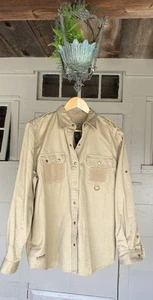 Vintage Ralph Lauren Hemd Damen Large Khaki Button Down Utility Safari Collection - Bild 1 von 14