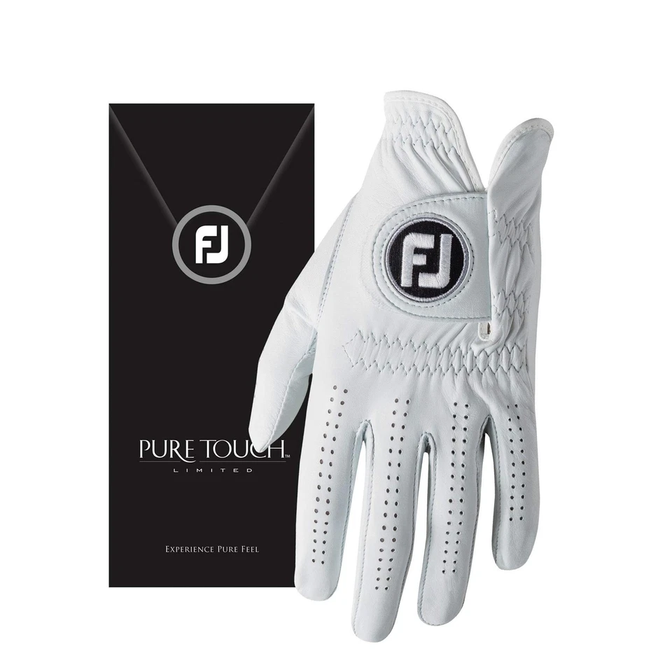 FootJoy Men's Pure Touch Limited Golf Gloves White Medium, Worn on Right Hand - Image 1 of 1