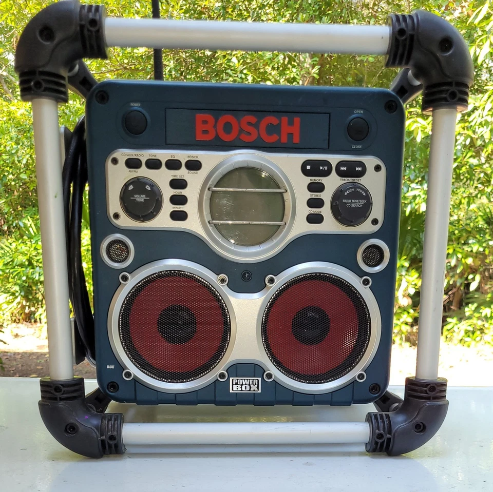 BOSCH PB10-CD AM/FM/CLOCK WORKSITE CHARGER RADIO GREAT MINT CONDITION  TESTED - Image 1 of 4