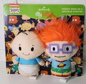 Hallmark Itty Bittys Rugrats TV Tommy Pickles & Chuckie Finster Plush Set NEW - Picture 1 of 7
