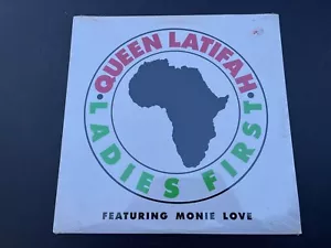 Queen Latifah feat Monie Love Ladies First 12" EX Vinyl Single 1989 Tommy Boy - Picture 1 of 4