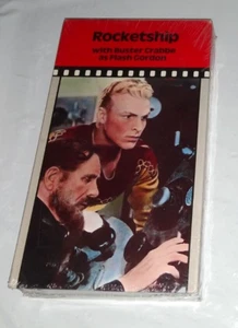 1937 Rocketship Buster Crabbe Flash Gordon Black White VHS Tape Video - Imagen 1 de 2