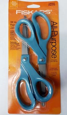 Fiskars 142600-1003 2pc 8" Titanium Blade Coating Scissors (assorted colors) - Image 1 of 4