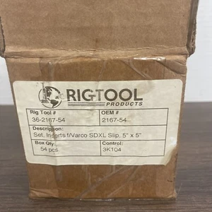 2167-54 Set, Inserts F/ Varco SDXL Slip, 5” X 5” - Picture 1 of 4