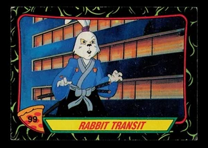 Rabbit Transit 99 Teenage Mutant Ninja Turtles 1989 Trading Card TCG - Picture 1 of 2
