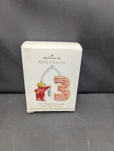 Hallmark My Third Christmas Ornament Bear Child's Age Collection 2011 - Picture 1 of 2