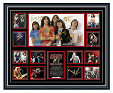 ACDC Bon Scott Angus Young Signed Photo Limited Edition Framed Memorabilia