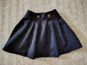 French Toast Small 6X Navy Blue Pleated Skort Adjustable Waist School Uniform - Picture 1 of 4