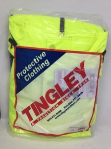 Tingley J24122 Icon ANSI Class 3 Rain Coat Jacket, High Visibility Lime, 4XL - Picture 1 of 9