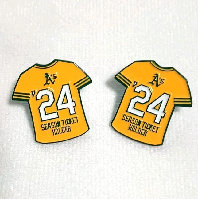Oakland A’s Athletics 2024 Season Ticket Holder Pin Rickey Henderson 24 SGA - Image 1 of 2