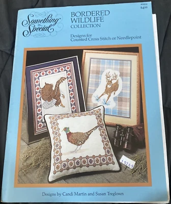 Counted Cross Stitch or Needlepoint Something Special Bordered Wildlife 8 Charts - Image 1 of 4