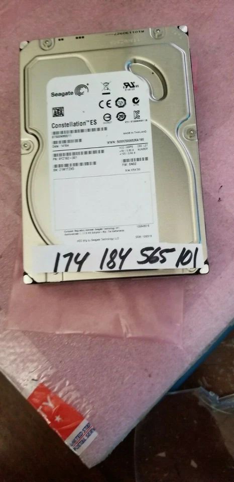 ST500NM0011, Z1M, KRATSG, PN 9YZ162-001, FW SN02, Seagate 500GB SATA 3.5 Hard Dr - Image 1 of 1