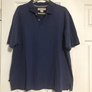tommy bahama shirt xl Men’s Polo Shirt Short Sleeve Blue Fishing - Picture 1 of 11