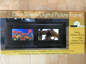 Digital Decor DPF770 Dual Screen 7-inch Color LCD Picture Frame (NUEVO) - Imagen 1 de 1