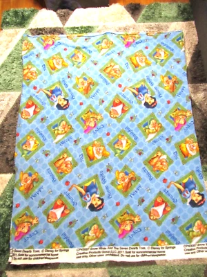 Painel de cobertor de tecido de lã Disney Branca de Neve e os Sete Anões - 62 x 100" - Imagem 1 de 3