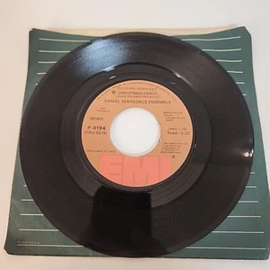 DANIEL SENTACRUZ ENSEMBLE: christmas carol EMI 7" Single 45 RPM - Picture 1 of 21