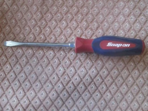 snap on screwdriver flat side shd6  blue over red colours instinct handle - Picture 1 of 8