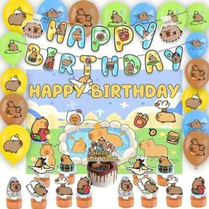 Capybara Geburtstag Luftballons Capybara Geburtstagsbedarf - Bild 1 von 7