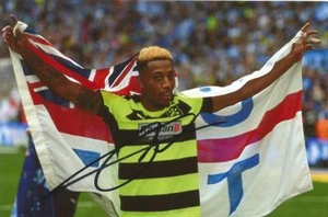 HUDDERSFIELD: RAJIV VAN LA PARRA SIGNED 6x4 PLAY-OFF FINAL CELEBRATION PHOTO+COA - Picture 1 of 1