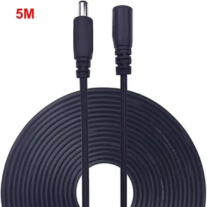 Cable de extensión de alimentación DC 5M (16 pies) 5,5 mm x 2,1 mm 12 V CC para cámara de seguridad CCTV - Imagen 1 de 11