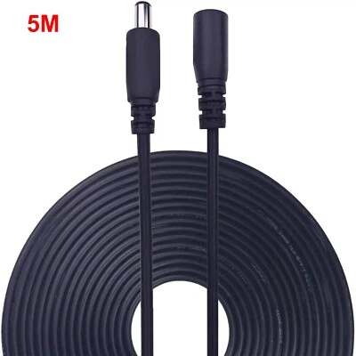 SMARTSF DC 5M(16ft) 5.5mmx2.1mm 12V DC Power Extension Cable for CCTV Security Camera