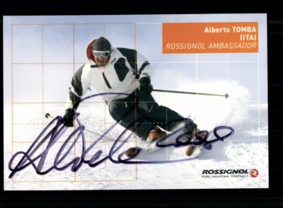 Alberto Tomba Autogrammkarte Original Signiert Skialpine + A 244902 - Bild 1 von 2