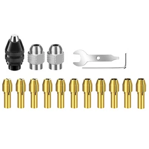 16PCS Drill Chuck Collet Set for wear resistance and durability for Dremel - Picture 1 of 12