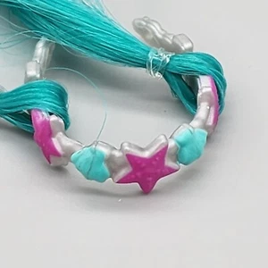 BARBIE HEADBAND PURPLE STARFISH & HAIR EXTENSIONS FANTASY FASHION ACCESSORY - Picture 1 of 8