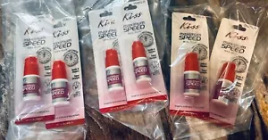 Kiss Mega Maximum Speed Nail Glue Sets In Seconds Fake Nails Lot Of 6 Bottles! - Picture 1 of 3