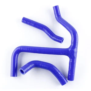 Blue silicone radiator coolant Y hose KIT for Suzuki RMZ250 2010-2012 2011 2012 - Picture 1 of 2
