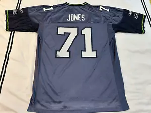 Vtg WALTER JONES #71 Seattle Seahawks Jersey Mens Large L - Picture 1 of 8