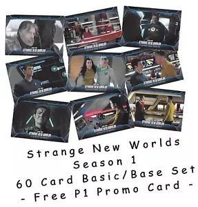 Star Trek Strange New Worlds Season 1 - 60 Card Basic/Base Set & P1 Promo Card - Picture 1 of 5