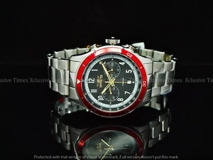 Reloj Invicta 46 mm vintage Speedway GMT bisel rojo multifunción SS - Imagen 1 de 9