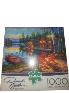 Buffalo Games Darrell Bush LOON LAKE 1000 Piece Puzzle NEW - Picture 1 of 4