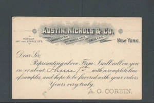 1946 NY Austin Nichols Co distribuidores de comestibles en la 1870' se hicieron famosos whisky--- - Imagen 1 de 1
