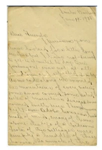 LETTERA – 1900 DA SANTA BARBARA – NARRATIVA TURISTICA - Foto 1 di 3