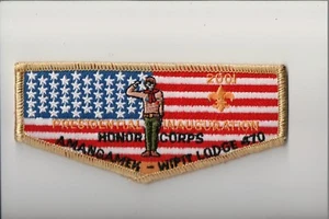 Lodge 470 Amangamek Wipit S45 2001 Inauguration Honor Corps OA flap - Picture 1 of 1