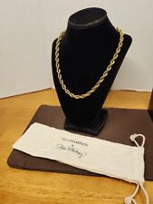 VICTORIA EMERSON SHEA WHITNEY GOLD TONE ROPE NECKLACE