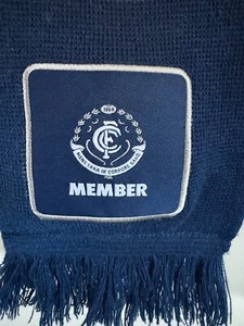AFL: COMO NUEVO MIEMBRO BUFANDA CARLTON BLUES FOOTBALL CLUB FC #BOUNDBYBLUE - Imagen 1 de 4